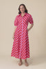 Patty Red Stripe Cotton Shirt Dress,Video