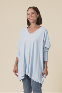 Nastia Light Blue Wool Blend Jumper