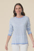 Natasha Sky Blue Stripe Knit Top