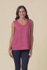 Inez Pink Linen Tank,Video