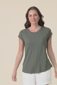 Manly Khaki Cotton Tee,Video