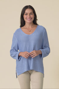 Toulouse Blue Cotton Jumper