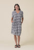 Leticia Black Leaf Midi Dress,Video