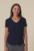 Veronica Navy Bamboo Tee