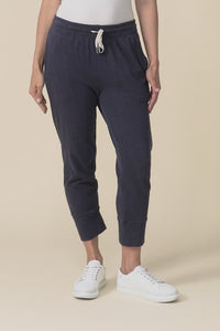 Fundamental Brunch Navy Cotton Sweatpants,Video