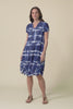 Stassi Navy Tie Dye Crinkle Cotton Dress,video