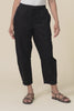 Andy Black Cotton Cropped Barrel Pants,video