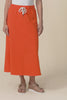 Travel Orange Cotton Maxi Skirt,Video