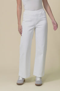 Maddy White Straight Leg Jeans,Video