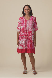 Cayman Red Sea Cotton Tunic Dress