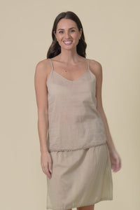 Nude Cotton Slip Cami,Video