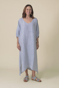 Marcel Steel Linen Dress,video