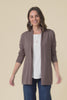 Primrose Chocolate Cotton Drape Cardigan