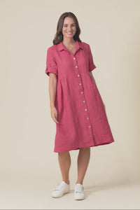Katy Berry Linen Pocket Dress