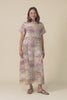 Perlina Yellow Abstract Linen Dress,Video