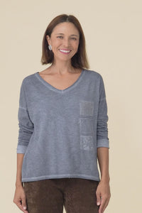 Fulton Steel Patchwork Cotton Top