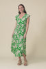 Libby Green Foliage Midi Dress,Video