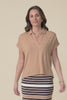 Rush Tan Bamboo Polo Top,Video