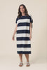 Rocco Navy Stripe Cotton Pocket Dress,video