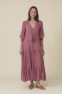 Boleyn Pink Geo Tie Dress,Video