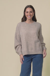 Grady Beige Knit Jumper,Video