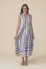 Fernando Blue Stripe Button Dress,video