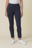 Jove Navy Cotton Stretch Pants,Video