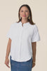 Frances White Cotton Embroidered Shirt,Video