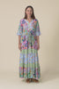 Miami Blue Garden Frill Maxi Dress,Video