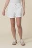 Drew White Denim Shorts,video