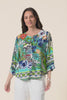 Hastings Green Floral Top,video