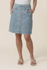 Amanda Vintage Blue Stretch Denim Skirt,video
