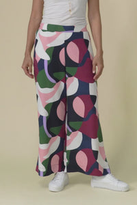 Ronja Red Abstract Pocket Pants,Video