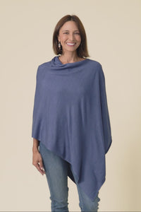 Amy Steel Wool Blend Poncho