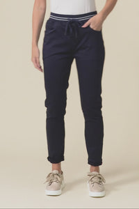 Margo Navy Drawstring Pants
