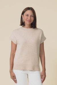 Astor Cream Yak Wool Knit Top