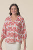 Kim Red Abstract Tie Top,Video