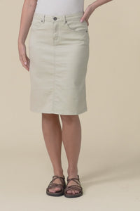 Palin Natural Zip Front Skirt,Video
