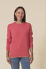 Maura Berry Contrast Trim Wool Jumper