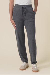 Rowan Charcoal Cotton Cashmere Knit Pants