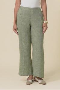 Xandra Sage Linen Pocket Pants