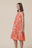Enya Peach Flower Cotton Dress,Video