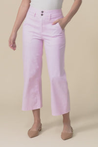 Sheridan Pink Cropped Jeans,video