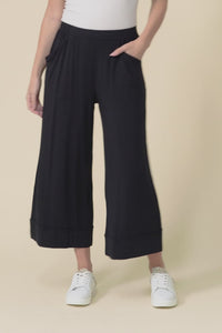 Lena Black Micro Modal Resort Pants