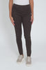 Reed Chocolate Stretch Cotton Pants,Brunette model,alt text|model:MJ
