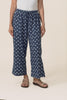 Minnelli Navy Spot Linen Cotton Pants,video