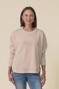 Simplified Oat Cotton Crewneck Sweatshirt