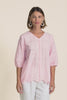 Fira Blush Cotton Embroidered Top,Video
