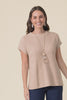 Joyce Beige Wool Cashmere Tee