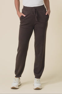 Rowan Chocolate Cotton Cashmere Knit Pants